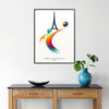 spirit Paris Olympics stunning volleyball art poster gift wall collection print excitement games standalone artwork decor style