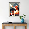 Affiche de tennis Stylish Lady New York capturant l'énergie de New York et de l'US Open