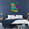 univers Formule 1 affiche vibrante couleurs orange violet cadeau parfait fanatique dynamisme espace formats A4 cm 60×80 A0