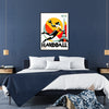 spirit handball Paris Olympics vibrant poster wall art unique gift sports fans print passion artistic flair A4 cm A0 formats