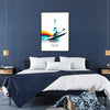 Affiche artistique JO 2024 kayak Paris cadeau décoration murale esprit olympique élégance parisienne formats A4 cm 60×80 A0