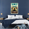 Elegant Los Angeles tennis artwork perfect for any sports enthusiast elegant living room interior framed print