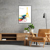 spirit Olympics stunning Paris bicycle art poster gift touch elegance wall collection various sizes A4 cm A0 sport enthusiasts lovers