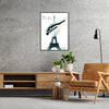 art captivant Jeux Olympiques Paris 2024 affiche exclusive thème natation parisien cadeau parfait passionnés disponibles A4 cm A0