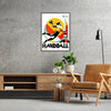 spirit handball Paris Olympics vibrant poster wall art unique gift sports fans print passion artistic flair A4 cm A0 formats