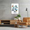 vibrant Olympics Paris Poster karate heart stunning wall art perfect gift sports lovers touch dynamic artwork space unframed formats ideal decor style