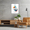 excitement 2024 Paris Olympics vibrant surfing poster wall art unique gift stunning print Parisian flair athletic adventure framed frameless version artwork