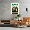 Elegant Los Angeles tennis artwork perfect for any sports enthusiast elegant living room interior framed print